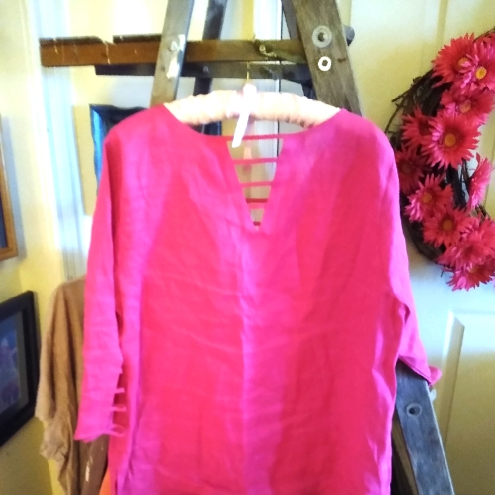 Peck and Peck blouse - pink size large